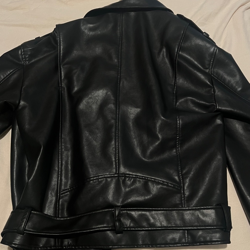 Zara faux leather jacket